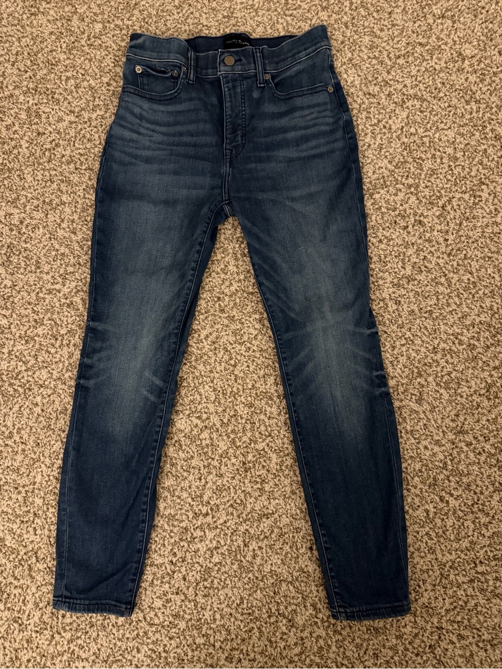 Lucky Brand Dark Wash High-Rise Skinny Jeans